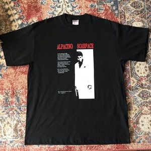 VINTAGE 1990s SCARFACE MOVIE PROMO TSHIRT BLACK XL